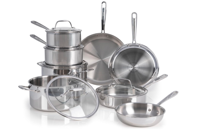 T-fal Pro Tri-Ply Stainless Steel Cookware Set