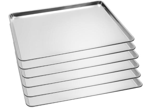 STEELUS 6 Pack Full Size Baking Sheet Pans