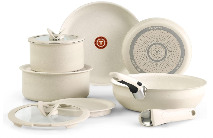 T-fal Ingenio Essentials Cookware Set with Detachable