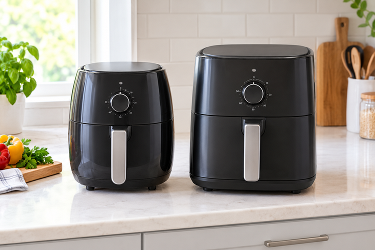 Air Fryer Basket Size Comparison In Inches And Quarts