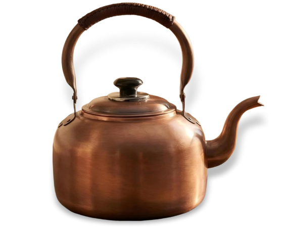 wloadry copper whistling kettle for stovetop tea