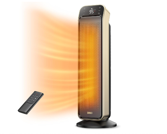 DREO 25 Inch Electric Space Heater for Indoor Use