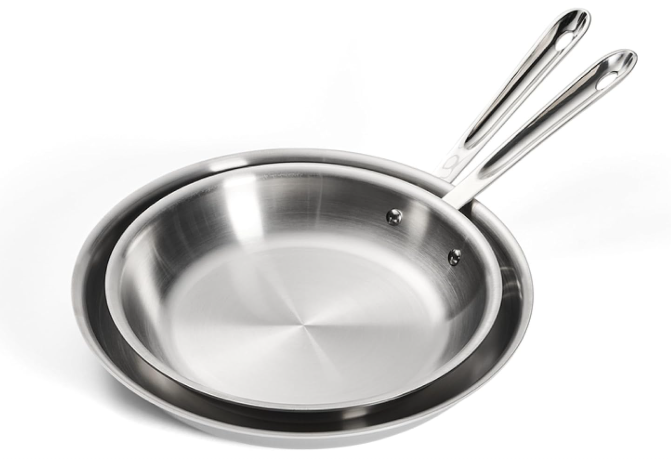 All-Clad D3 Stainless Fry Pan Set
